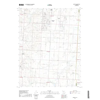 2017 Map of Burtville, 2017 Print