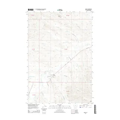 2014 Map of Busby, 2014 Print