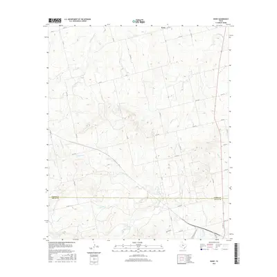 2016 Map of Busby, 2016 Print
