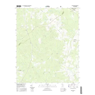 2017 Map of Bush River, 2017 Print