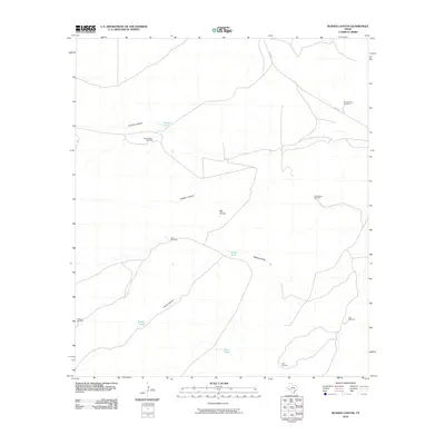 2010 Map of Busher Canyon, 2010 Print