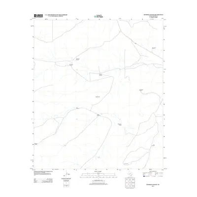 2012 Map of Busher Canyon, 2012 Print
