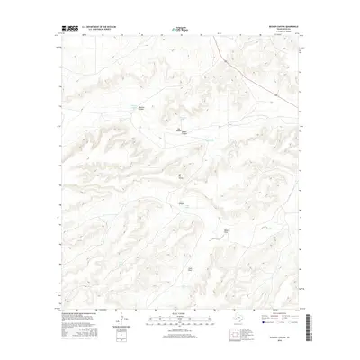 2016 Map of Busher Canyon, 2016 Print