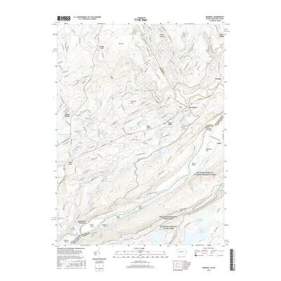 2016 Map of Bushkill, 2016 Print