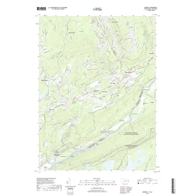 2019 Map of Bushkill, 2019 Print