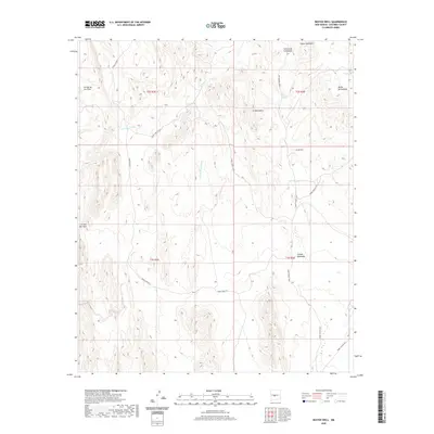 2020 Map of Bustos Well, 2020 Print