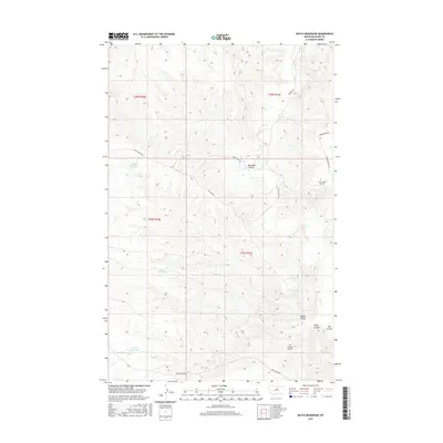 2017 Map of Butch Reservoir, 2017 Print