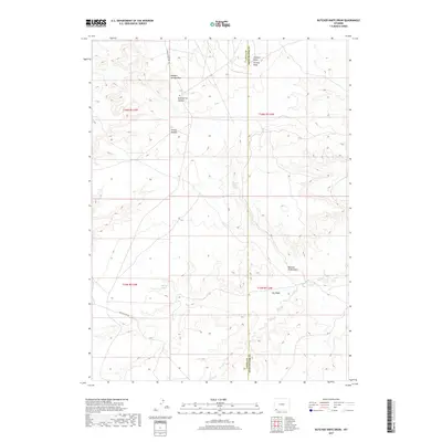 2017 Map of Butcher Knife Draw, 2017 Print