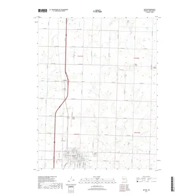 2017 Map of Butler, 2017 Print