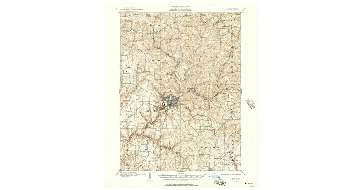 Old Maps of Butler, PA | Pastmaps