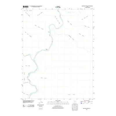 2011 Map of Butler Canyon, 2011 Print