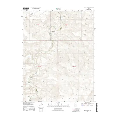 2017 Map of Butler Canyon, 2017 Print