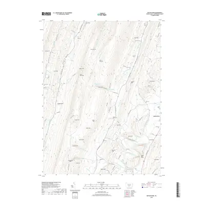 2019 Map of Butler Knob, 2019 Print