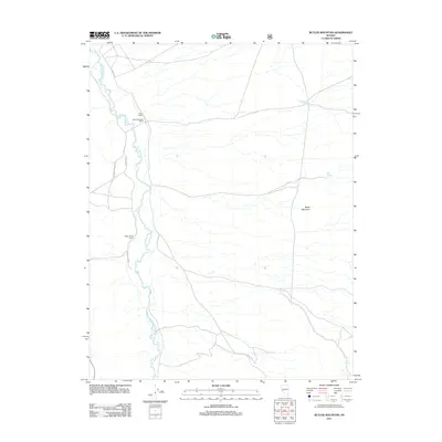 2011 Map of Butler Mountain, 2011 Print