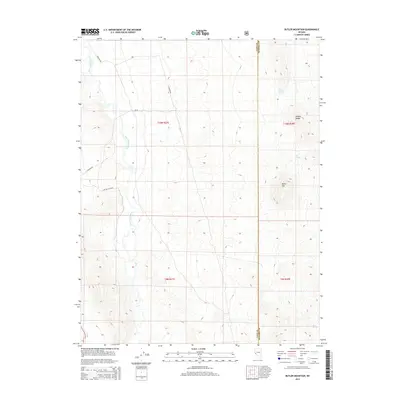 2014 Map of Butler Mountain, 2014 Print