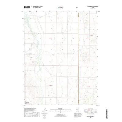 2018 Map of Butler Mountain, 2018 Print