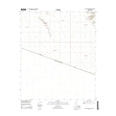 2014 Map of Butler Mountains, 2014 Print
