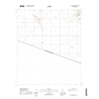2018 Map of Butler Mountains, 2018 Print