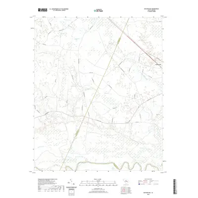 2020 Map of Butlers Bay, 2020 Print