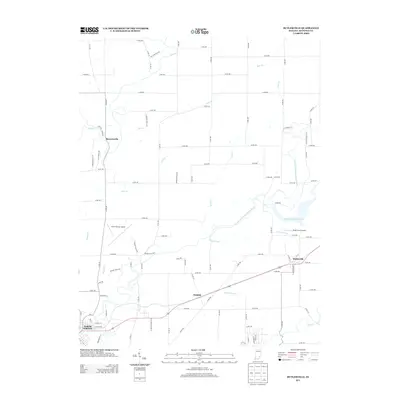 2013 Map of Butlerville, 2013 Print