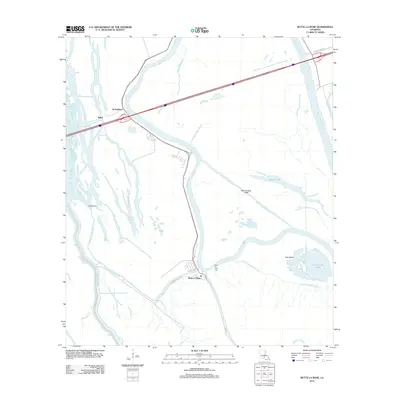 2012 Map of Butte La Rose, 2012 Print