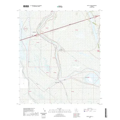 2020 Map of Butte La Rose, 2020 Print