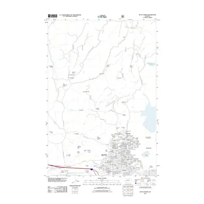 2011 Map of Butte North, 2011 Print