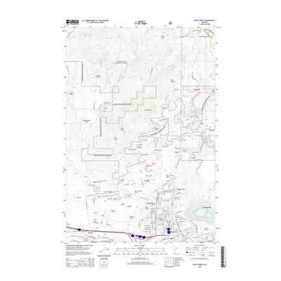 2014 Map of Butte North, 2014 Print