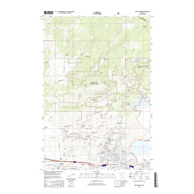 2017 Map of Butte North, 2017 Print