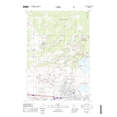 2020 Map of Butte North, 2020 Print