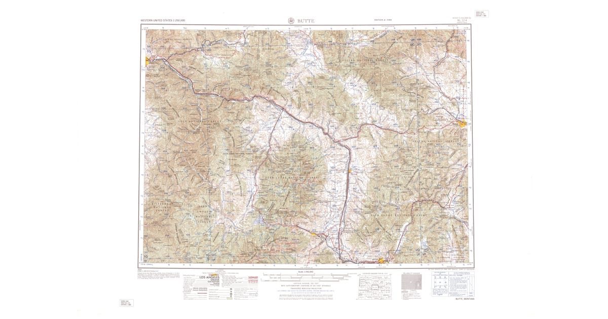 1960s Maps of Helena West Side - Butte Silver Bow County Mt Usgs Topo 1960 Og 1200x630 