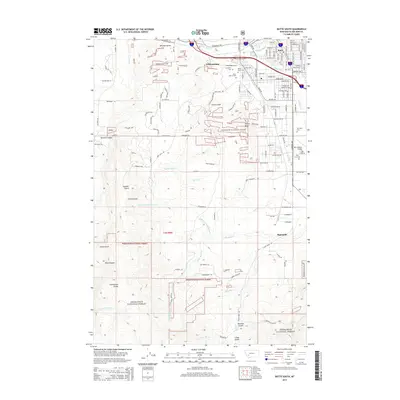 2014 Map of Butte South, 2014 Print