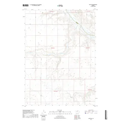2017 Map of Butte SW, 2017 Print