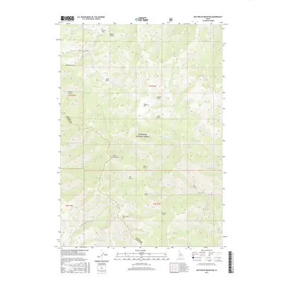 2017 Map of Buttercup Mountain, 2017 Print