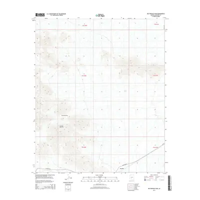 2014 Map of Butterfield Pass, 2014 Print
