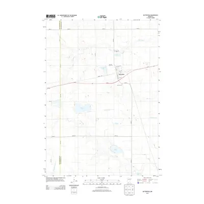 2013 Map of Butterfield, 2013 Print