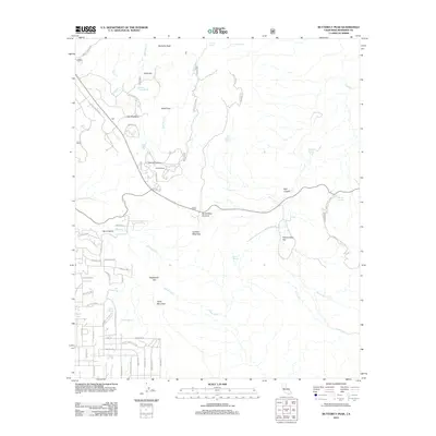 2012 Map of Butterfly Peak, 2012 Print