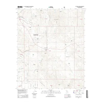 2015 Map of Butterfly Peak, 2015 Print