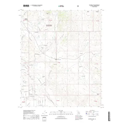 2018 Map of Butterfly Peak, 2018 Print