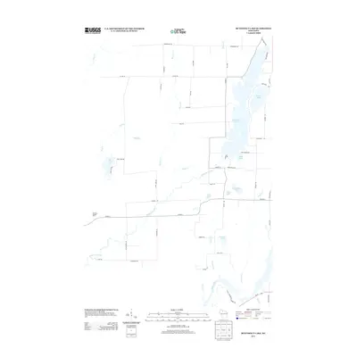 2013 Map of Butternut Lake, 2013 Print