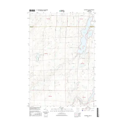 2015 Map of Butternut Lake, 2015 Print