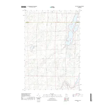 2018 Map of Butternut Lake, 2018 Print