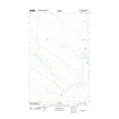 2011 Map of Button Butte, 2011 Print