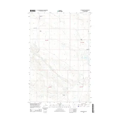 2014 Map of Button Butte, 2014 Print