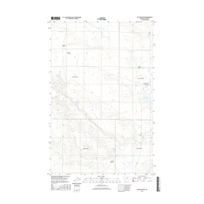 2017 Map of Button Butte, 2017 Print