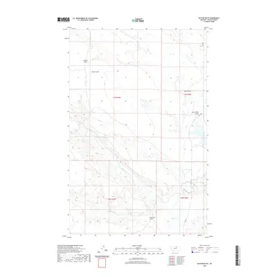2020 Map of Button Butte, 2020 Print
