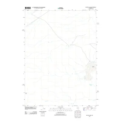 2012 Map of Button Lake, 2012 Print