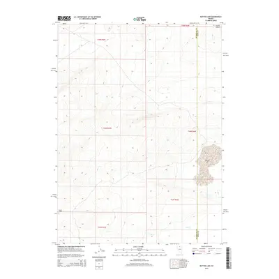 2015 Map of Button Lake, 2015 Print