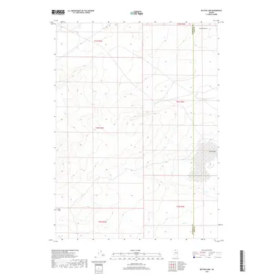 2018 Map of Button Lake, 2018 Print