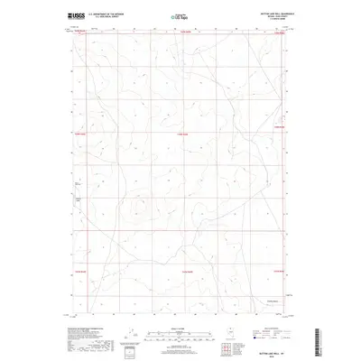2018 Map of Button Lake Well, 2018 Print